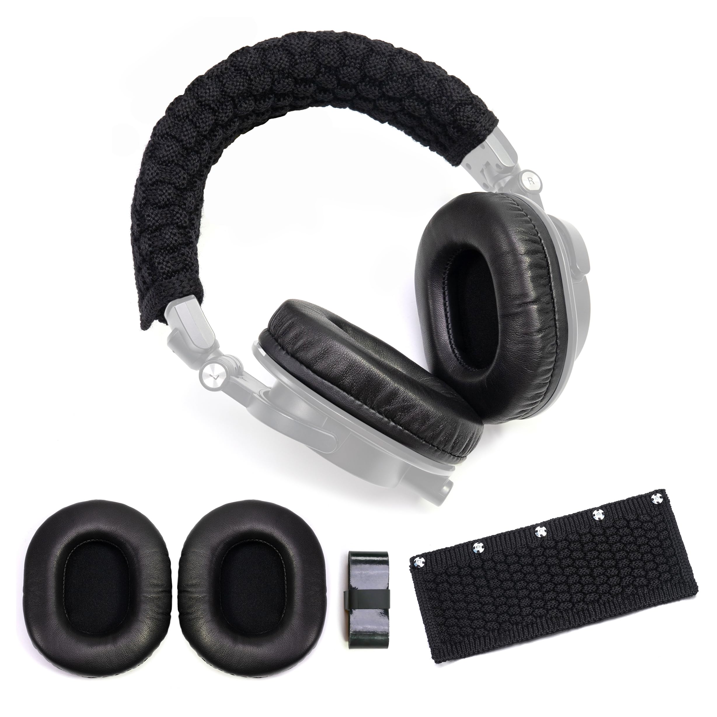 Audio Technica Headphone Ath-M50X - Cuscinetti per le orecchie in pelle