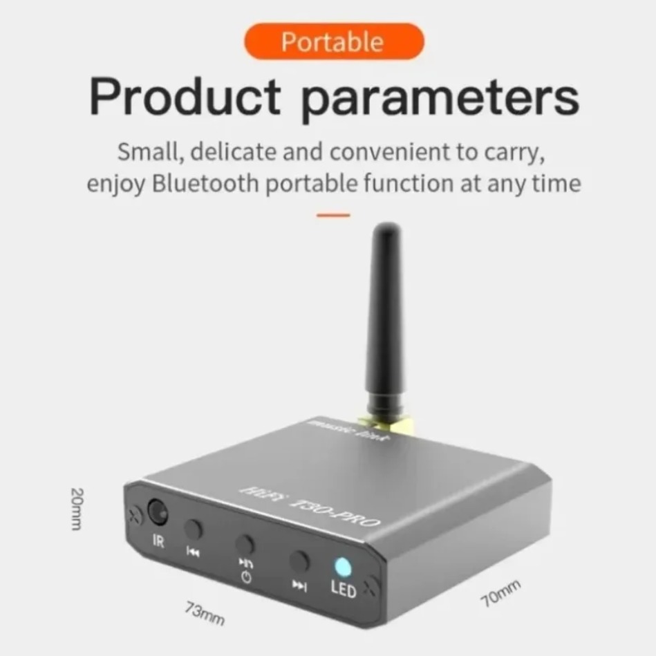 Bluetooth Adapter Receiver - Ricevitore Audio Bluetooth 5.2, Adattatore Wireless