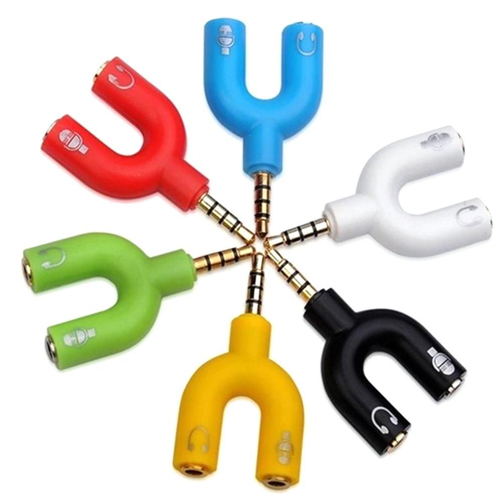 1PC Doppio 3.5MM Tipo U Adatta - Earphone Splitter Jack recensione e prezzo