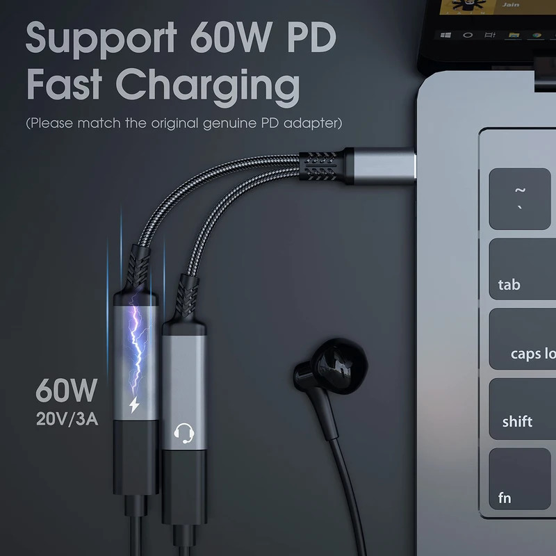 Splitter USB C OTG 2 IN 1 a do - Earphone Splitter Jack recensione e prezzo